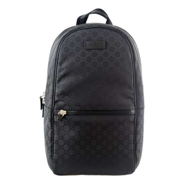 NEW Gucci Black GG Guccissima Slim Nylon Backpack Rucksack Travel Bag For  Sale at 1stDibs