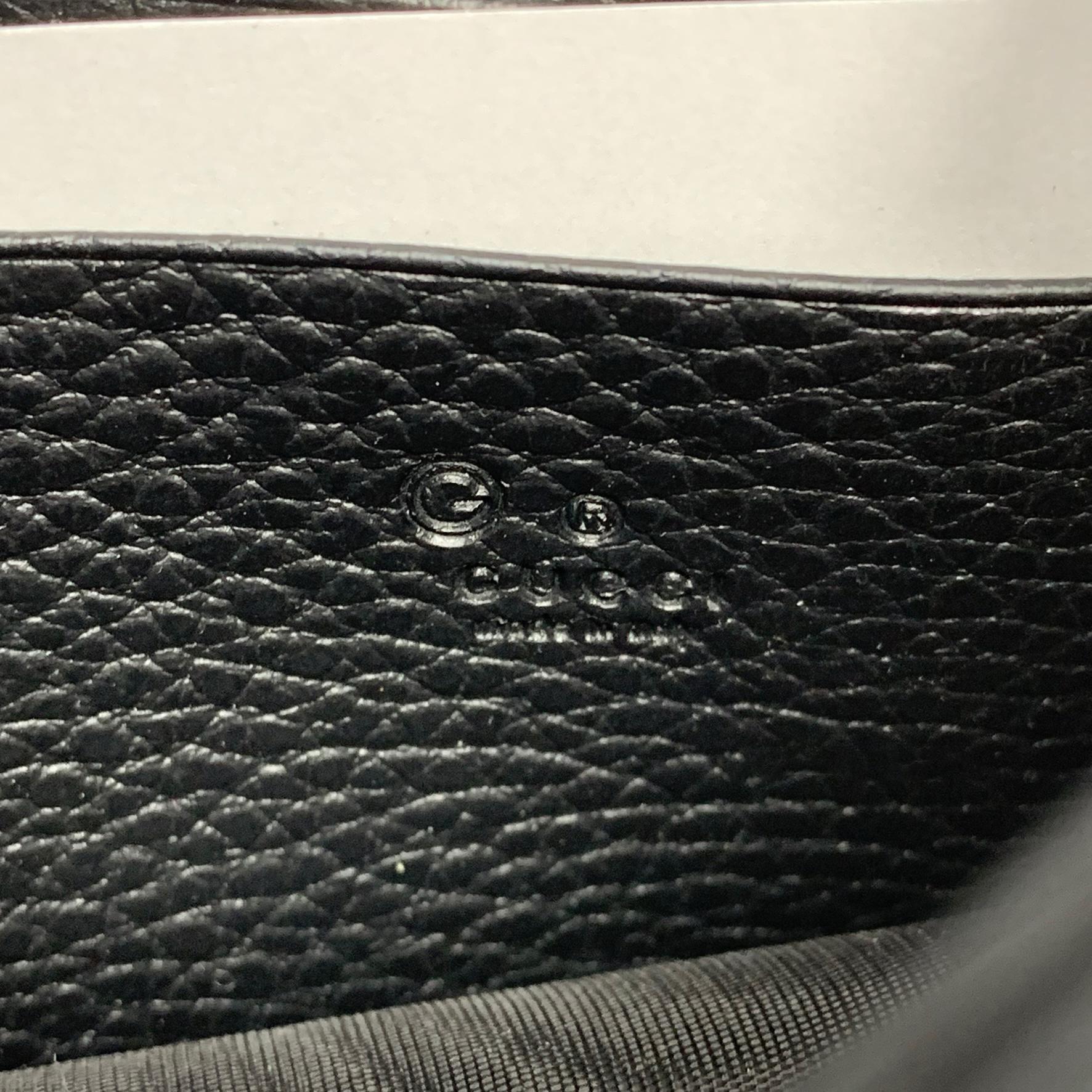 NEW Gucci Black Interlocking G Clutch Wallet On Chain Crossbody Shoulder Bag  For Sale 5