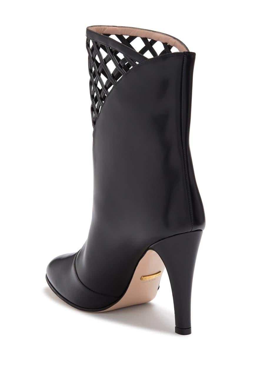 New Gucci Black Lattice Boots Booties With Box Sz 36.5 $2680 In New Condition In Leesburg, VA