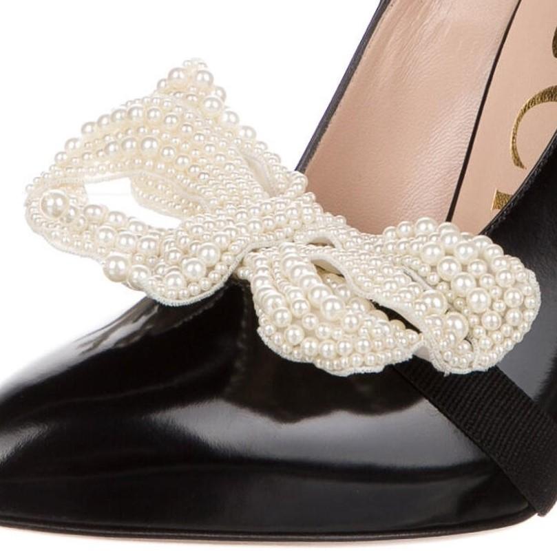 gucci pearl pumps