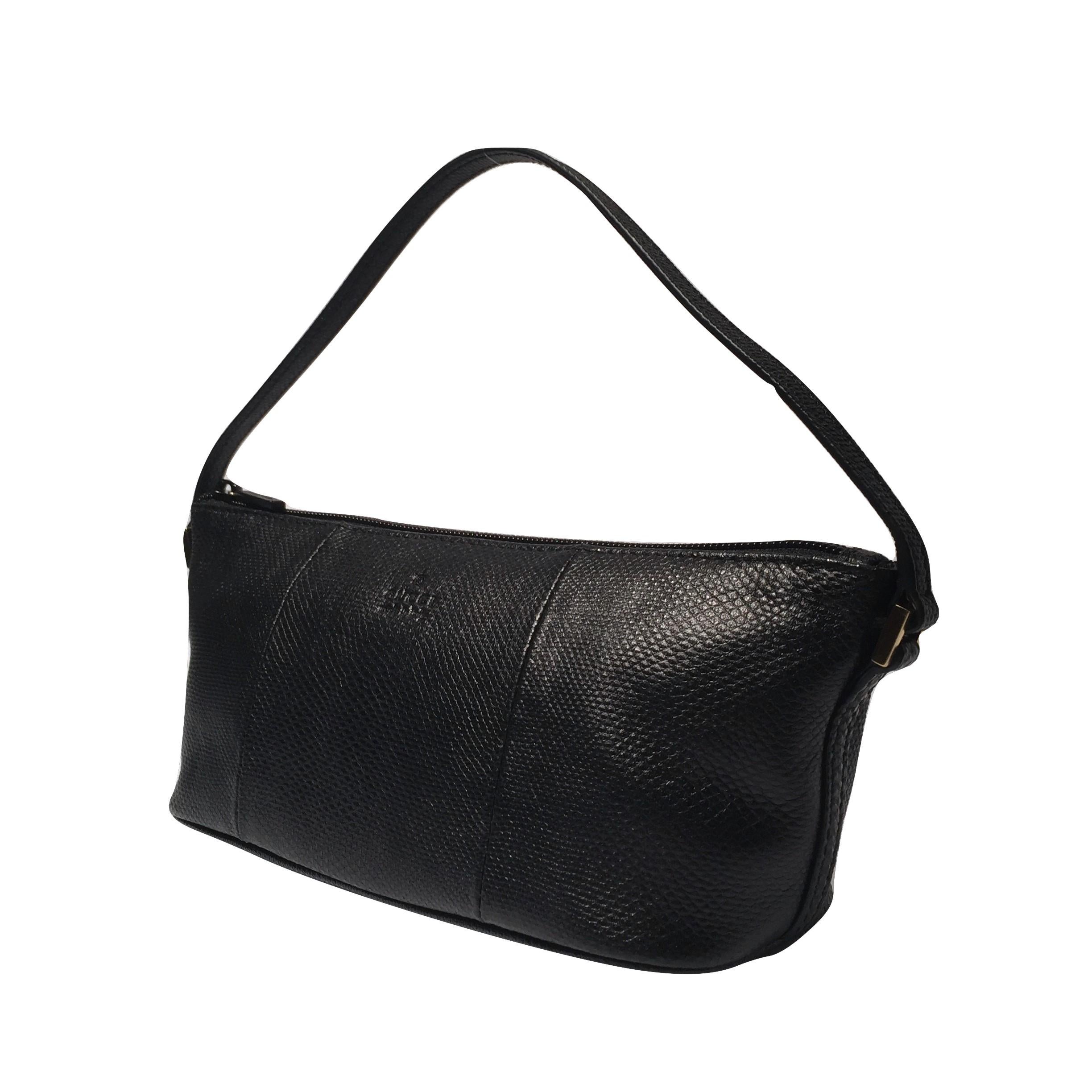 Women's New Gucci Black Lizard Baguette Bag Purse