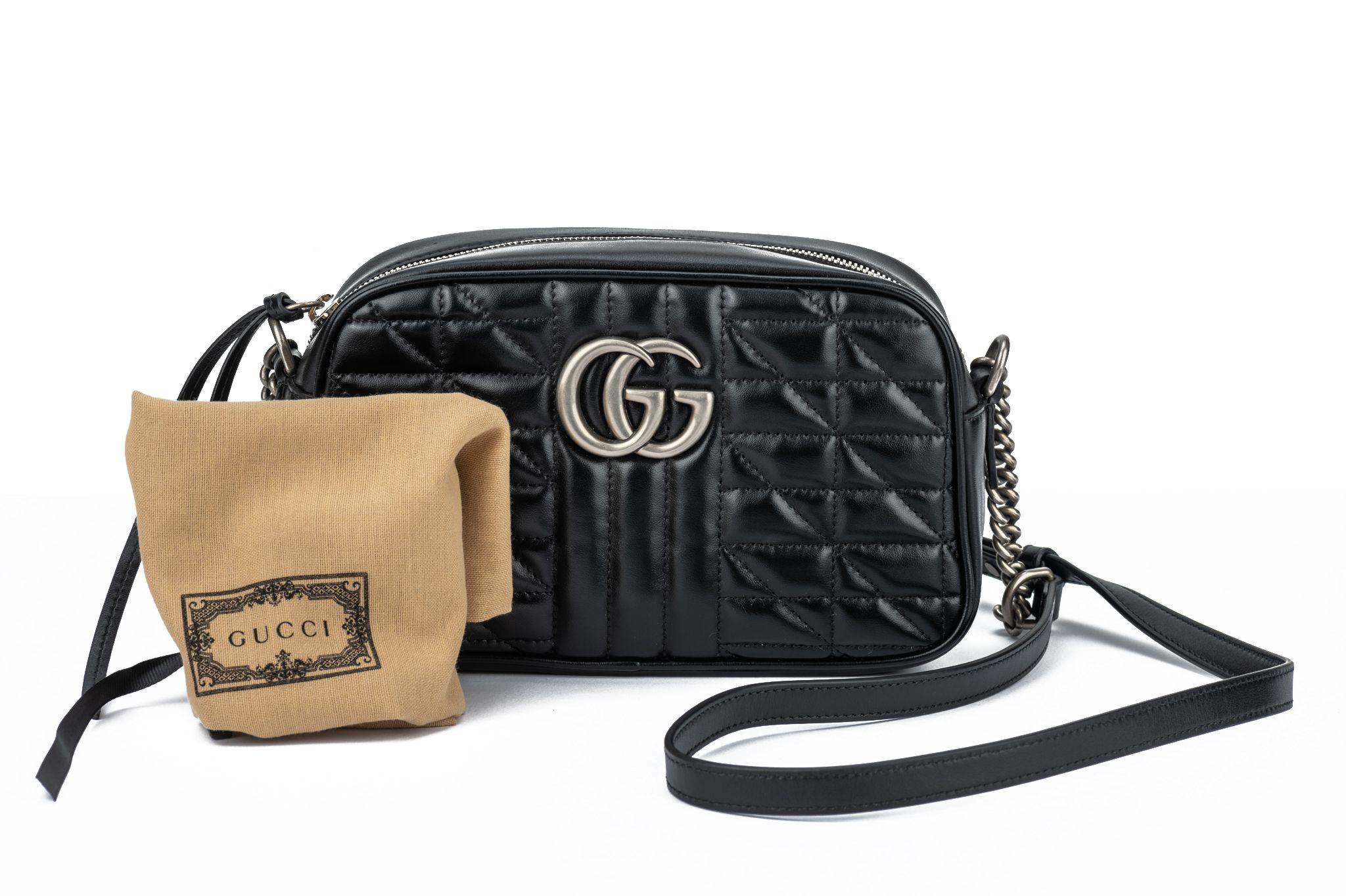 Nuevo Bolso Cruzado Gucci Marmont Negro en venta 8