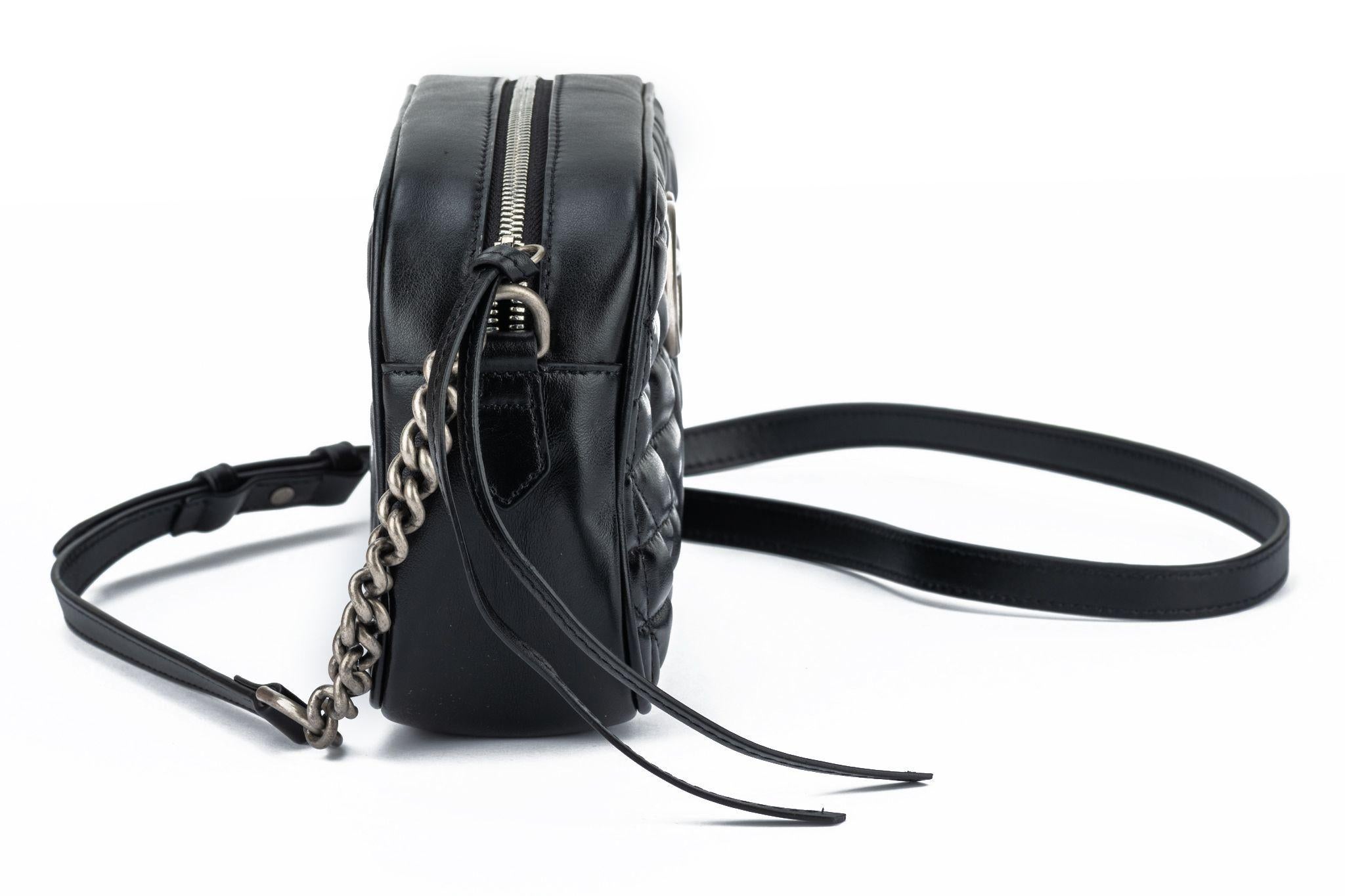 Nuevo Bolso Cruzado Gucci Marmont Negro en venta 9
