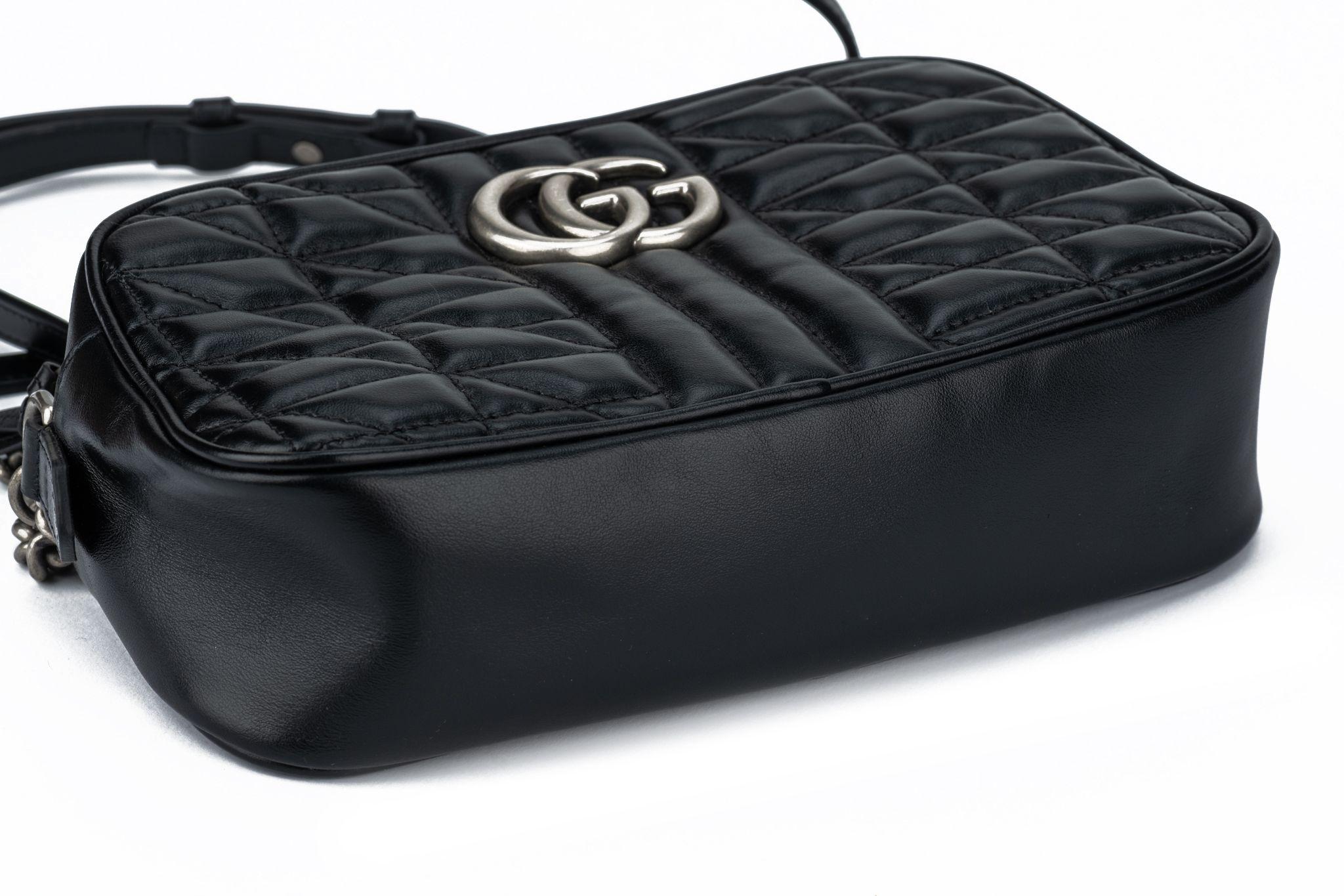 Nuevo Bolso Cruzado Gucci Marmont Negro en venta 10