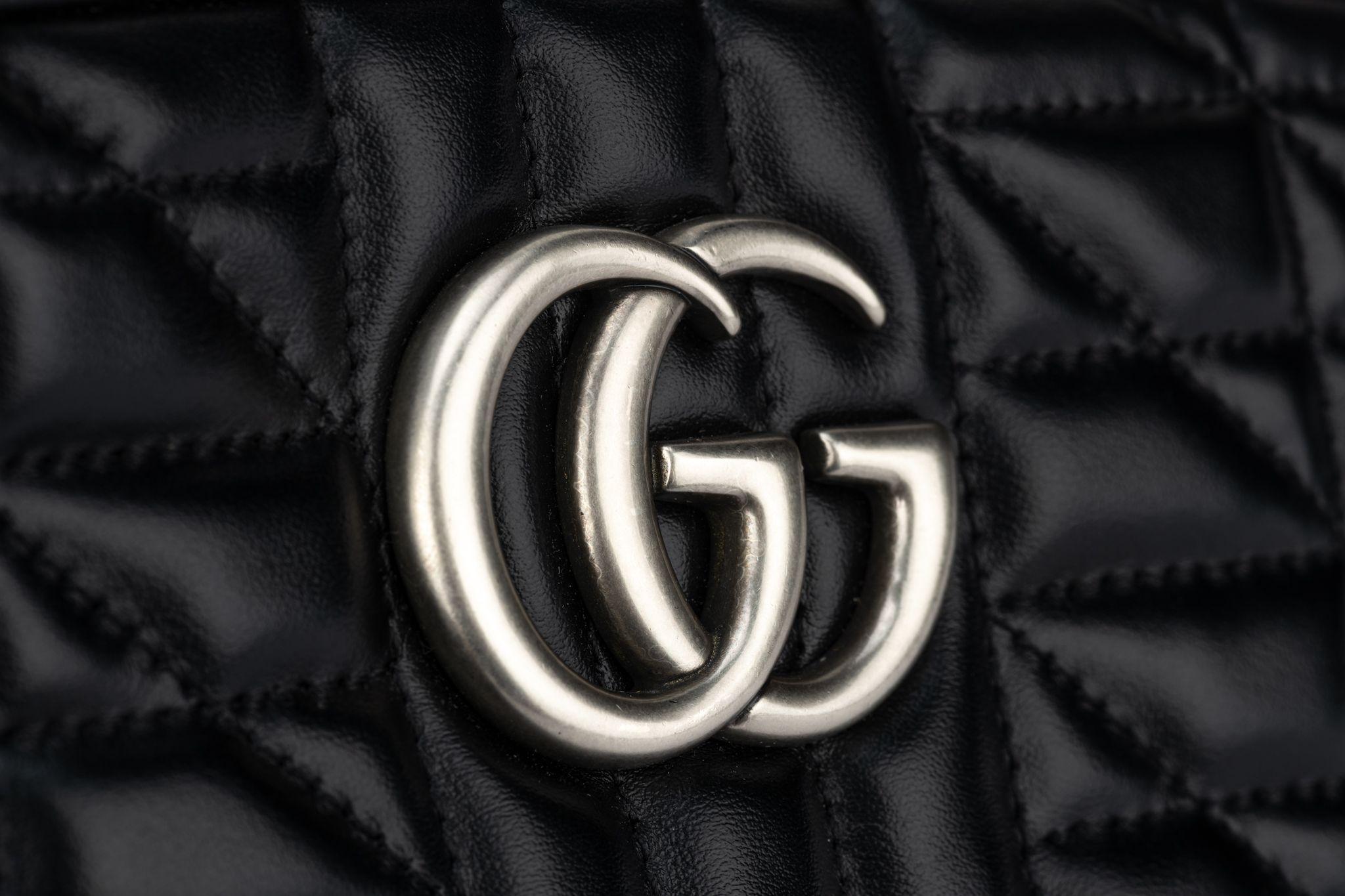 Nuevo Bolso Cruzado Gucci Marmont Negro en venta 4
