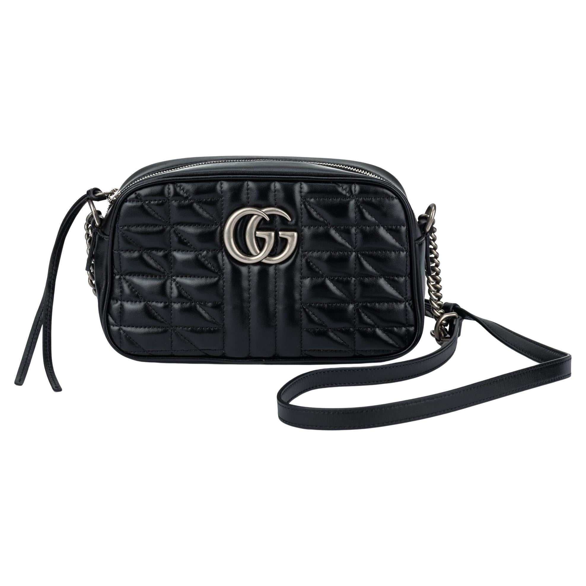 Nuevo Bolso Cruzado Gucci Marmont Negro en venta