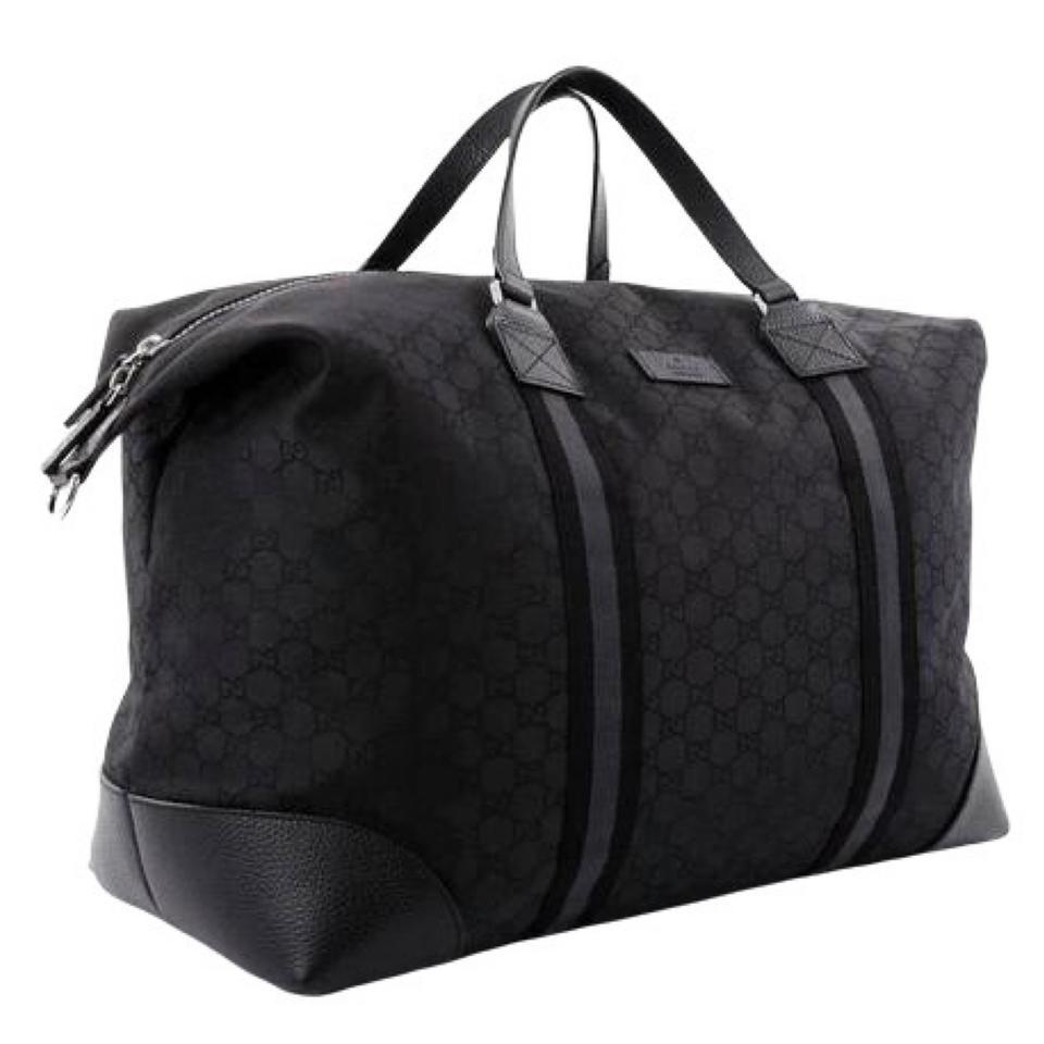 gucci black duffle bag