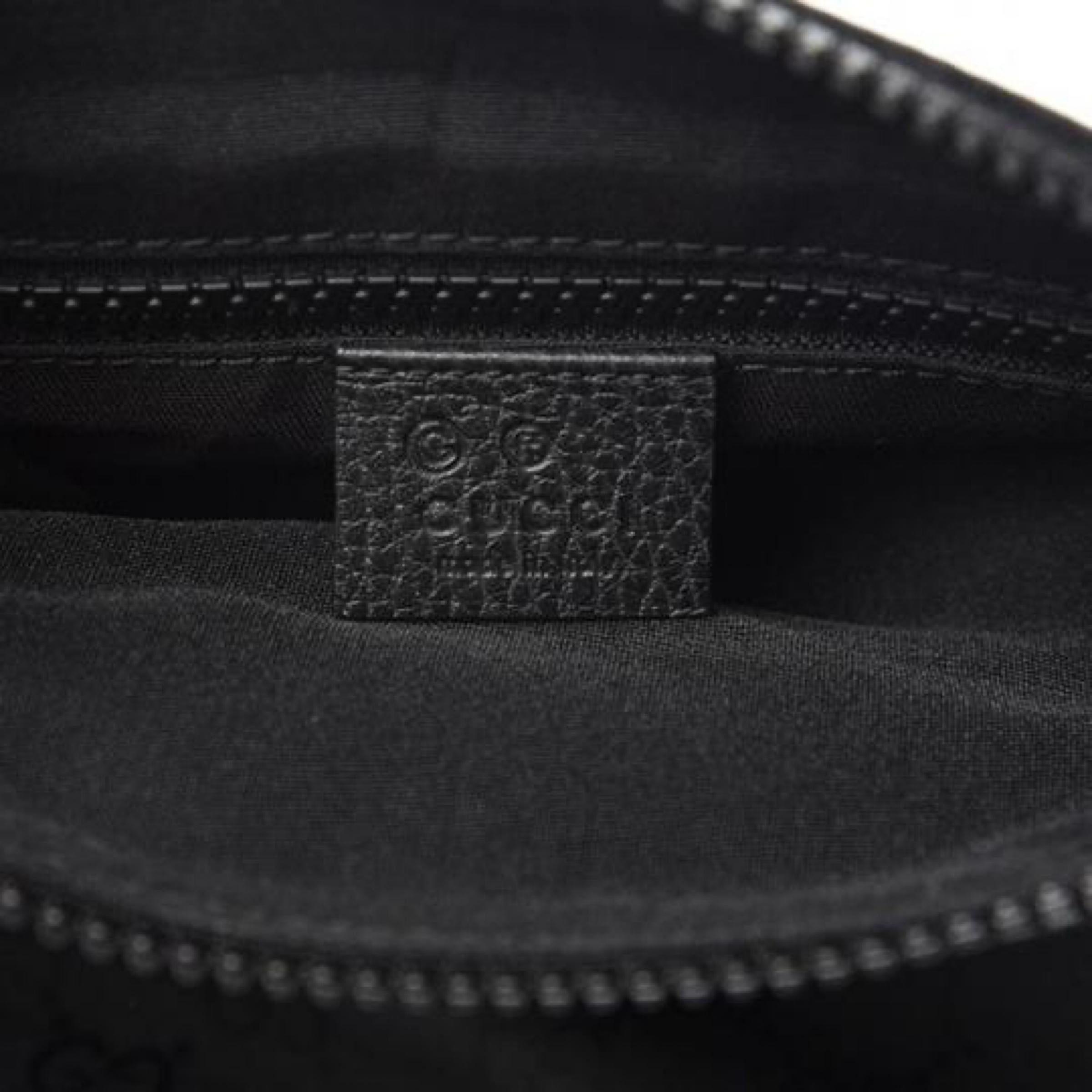 NEU Gucci Schwarz Nylon GG Guccissima Web Crossbody Messenger Umhängetasche im Angebot 12