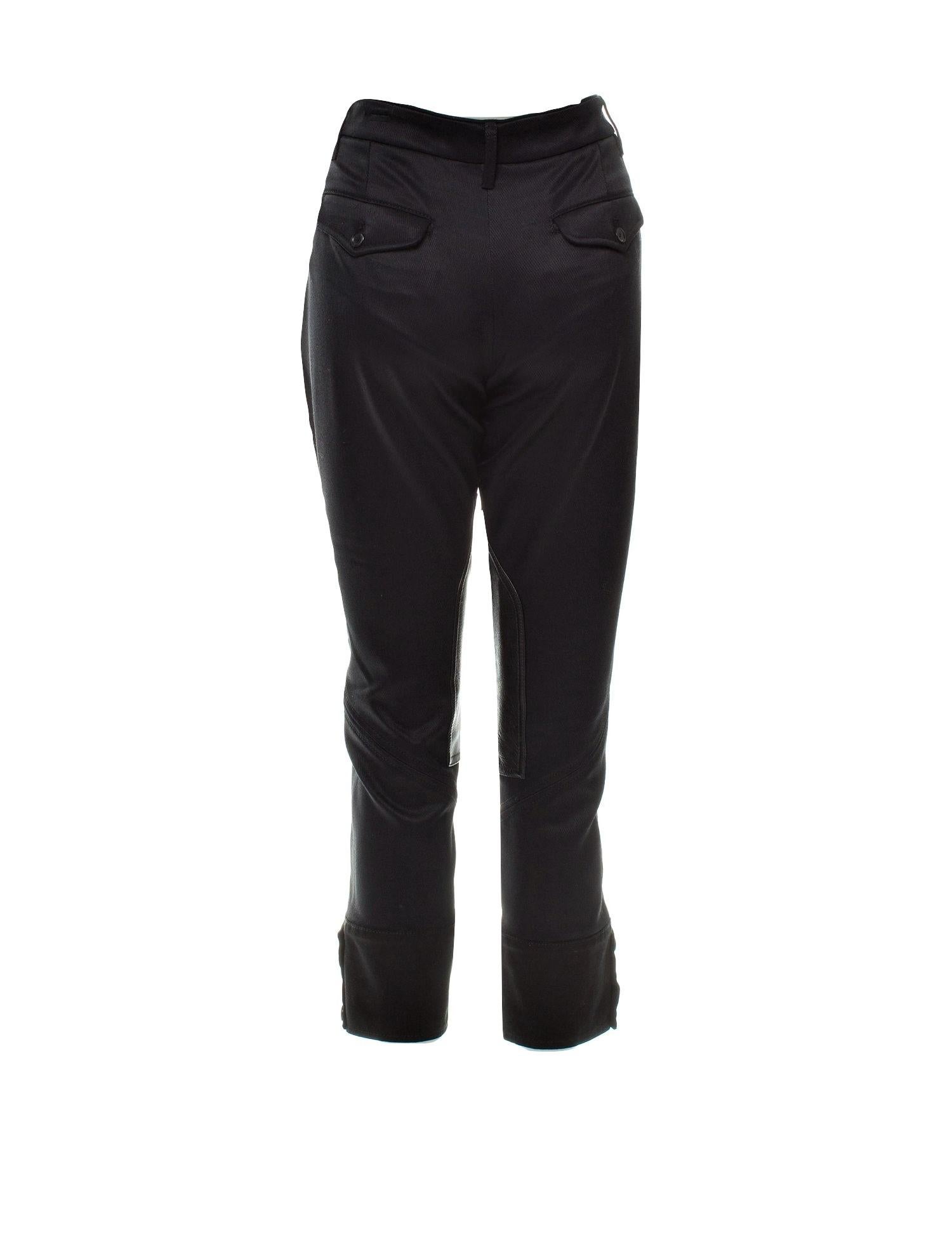 New Gucci Black Runway Pants F/W 2008 Sz 42 With Tags $1725 In New Condition In Leesburg, VA
