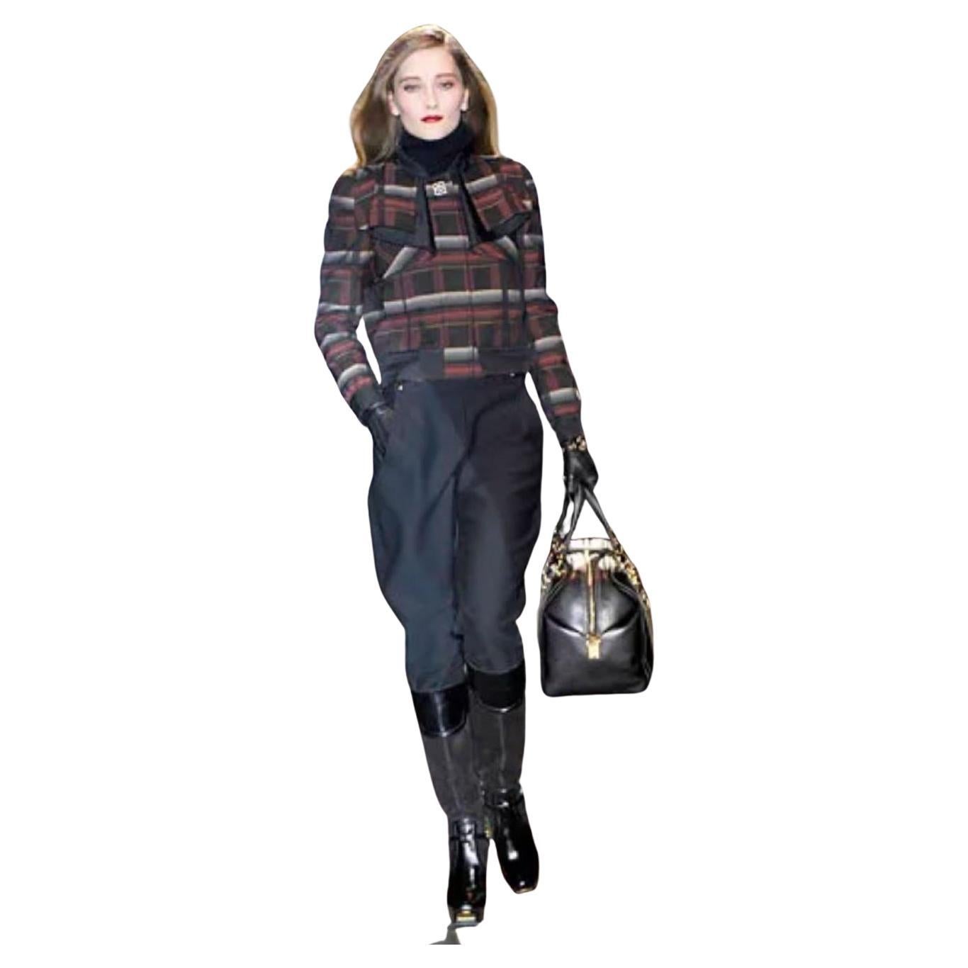 Gucci - Pantalon de défilé noir, état neuf, taille 42, automne-hiver 2008, avec étiquettes, 1 725 $