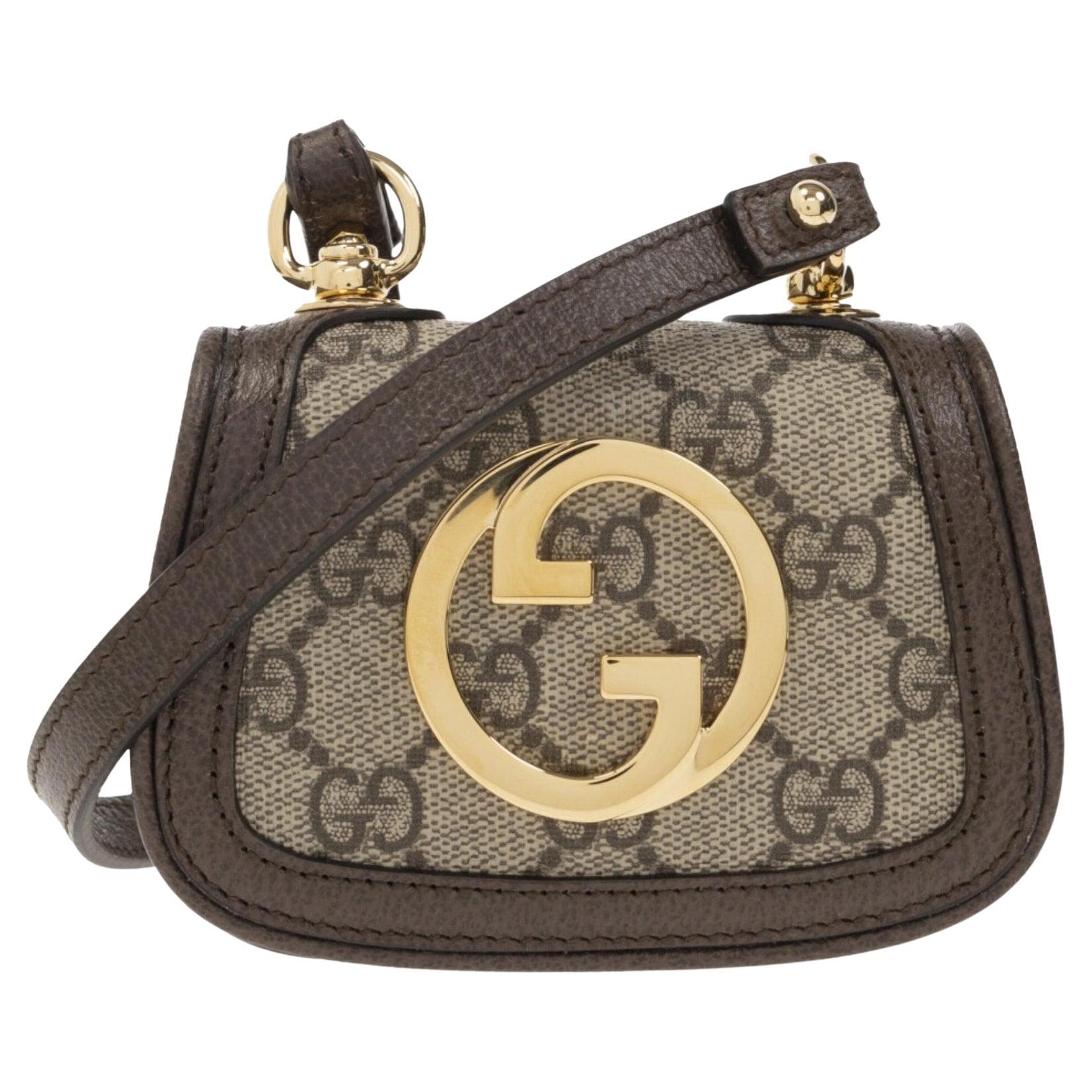New Gucci Blondie GG Supreme Cardholder Mini Borsa
