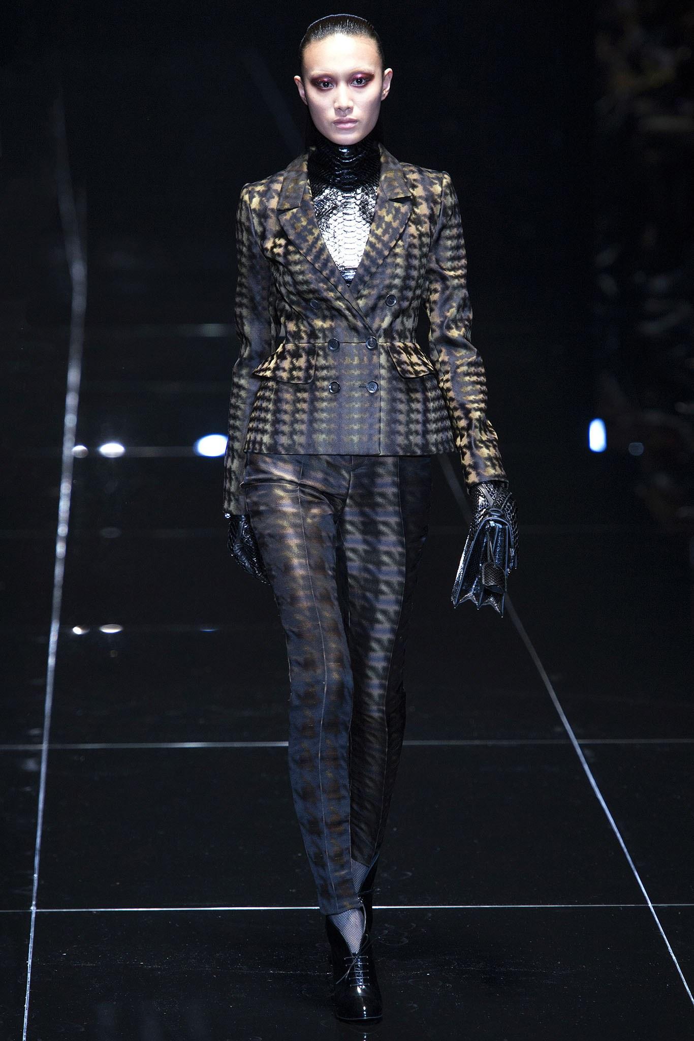 Nuovi pantaloni da collezione Gucci in seta astratta per la rivista Runway A/I 2013 Sz 40 $2275 in vendita 6