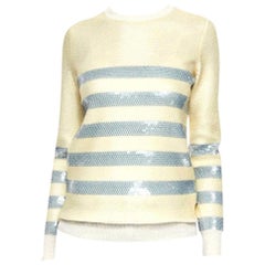 New Gucci Cruise Resort 2015 Ad Cashmere Sequin Sweater Sz L