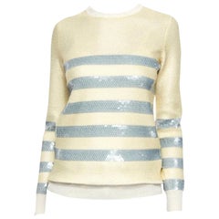 New Gucci Cruise Resort 2015 Ad Cashmere Sequin Sweater  Sz M
