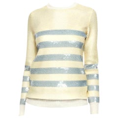 New Gucci Cruise Resort 2015 Ad Cashmere Sequin Sweater  Sz S