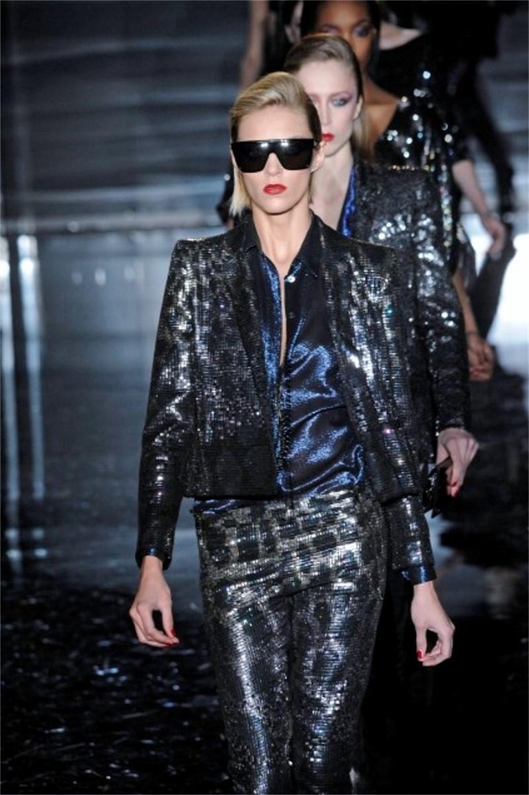 New Gucci F/W 2009 Sienna Miller Runway Ad Evening Coat Jacket Gaga $4650 For Sale 10