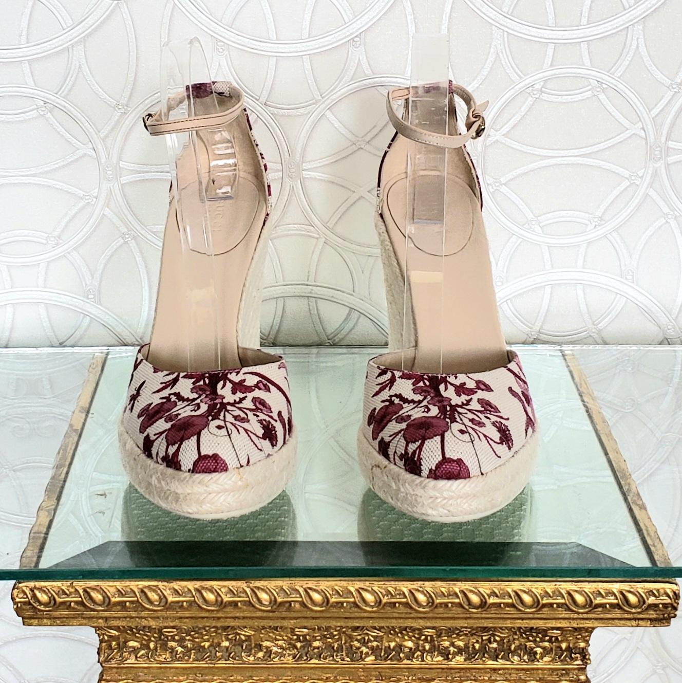 gucci floral shoes
