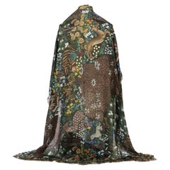 New Gucci Forest Print Shawl Scarf with Tags