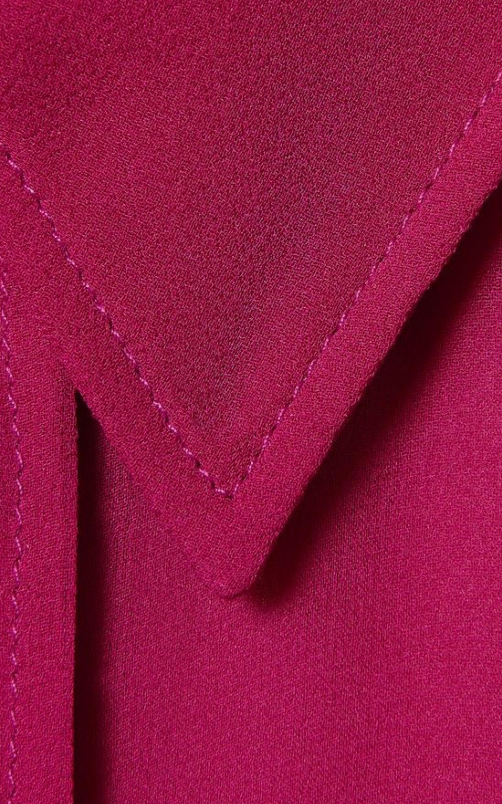 Nuevo Maxi Vestido Camisero Gucci Seda Fucsia IT40 en venta 2