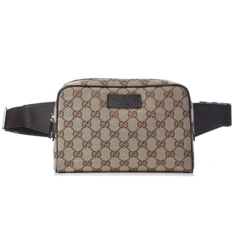 NEW Gucci GG Guccissima Canvas Fanny Pack Waist Belt Bag For Sale at ...