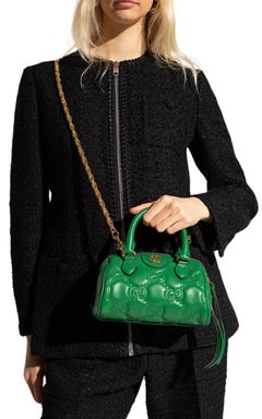 New Gucci GG Matelassé Zipped Mini Crossbody Bag