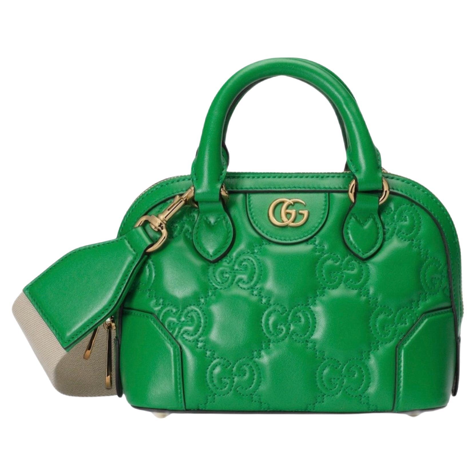 New Gucci GG Matelassé Zipped Mini Crossbody Bag