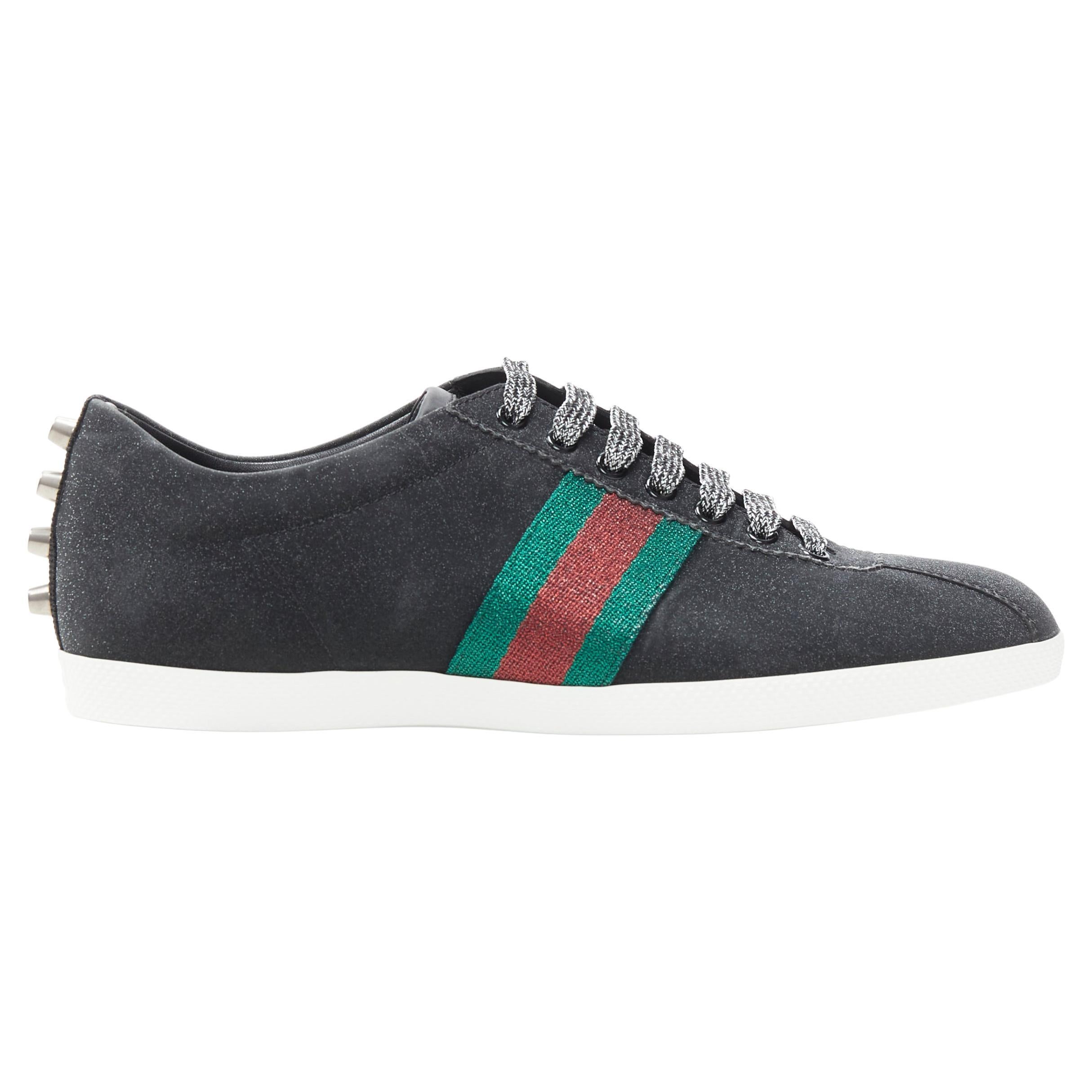 Gucci glitter web sneaker with studs new arrivals