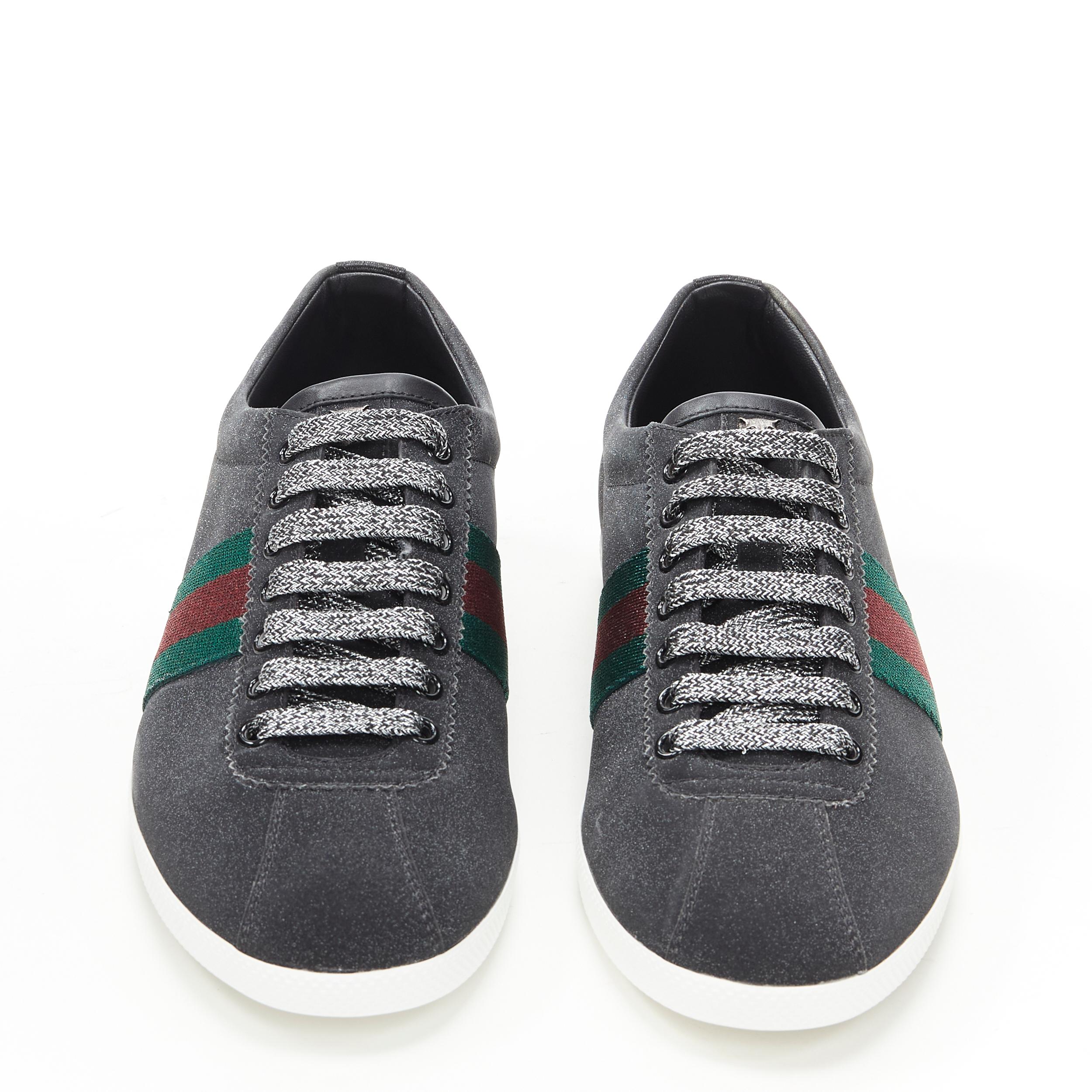 gucci glitter web stud sneakers
