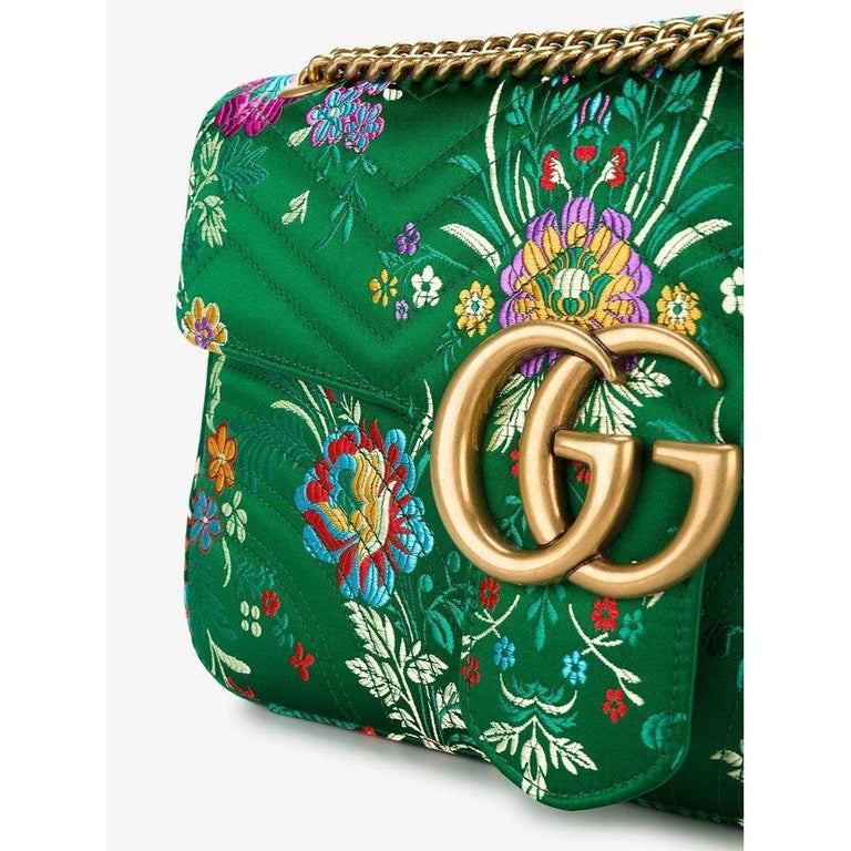 gucci marmont floral bag
