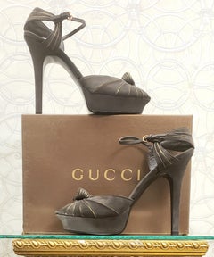 GUCCI KELLY PLATFORM SHOES SANDALEN 8,5; 9,5; 10; 10.5