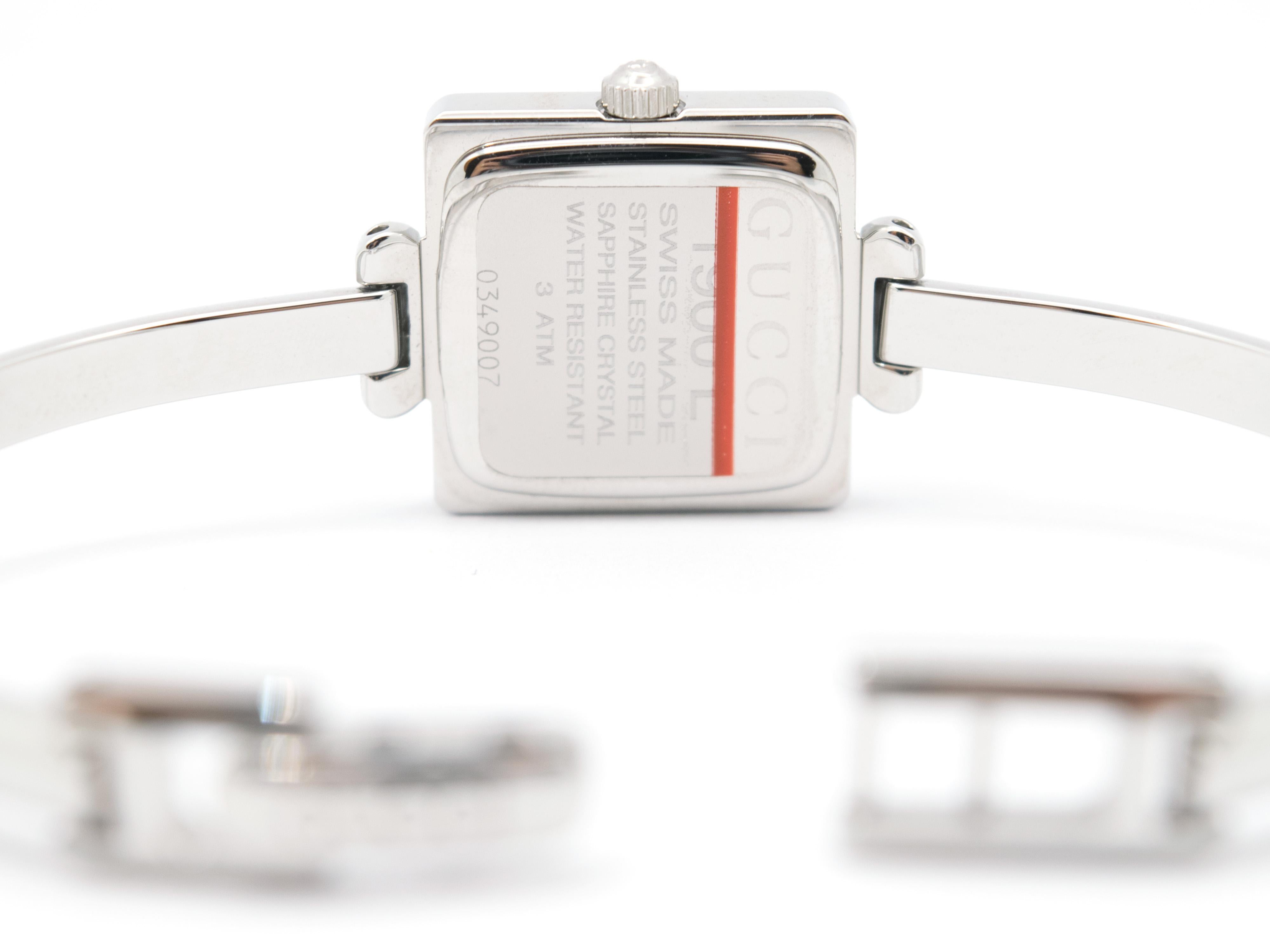 Neu Gucci Lady Watch in Edelstahl und grauem Zifferblatt im Zustand „Neu“ in Cattolica, IT