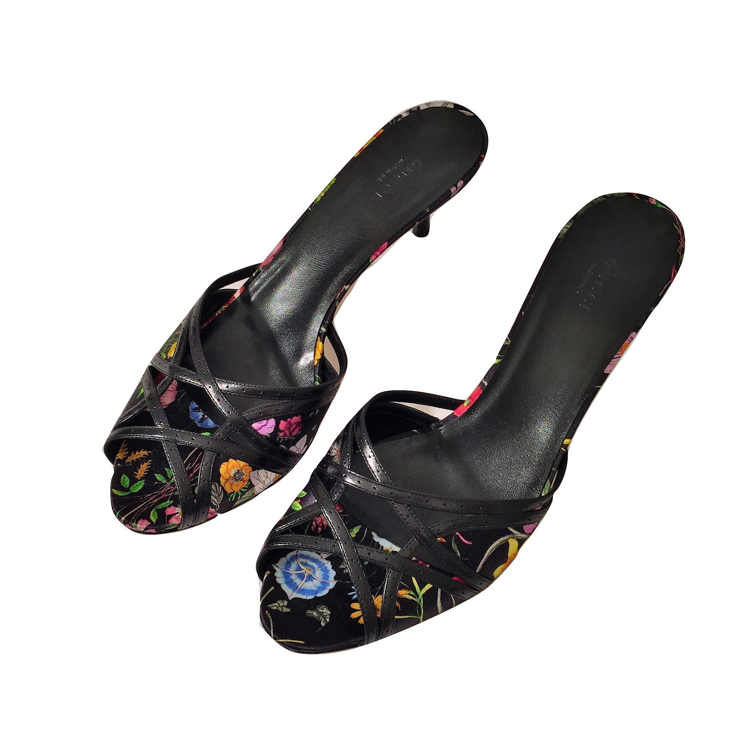 gucci flora mules