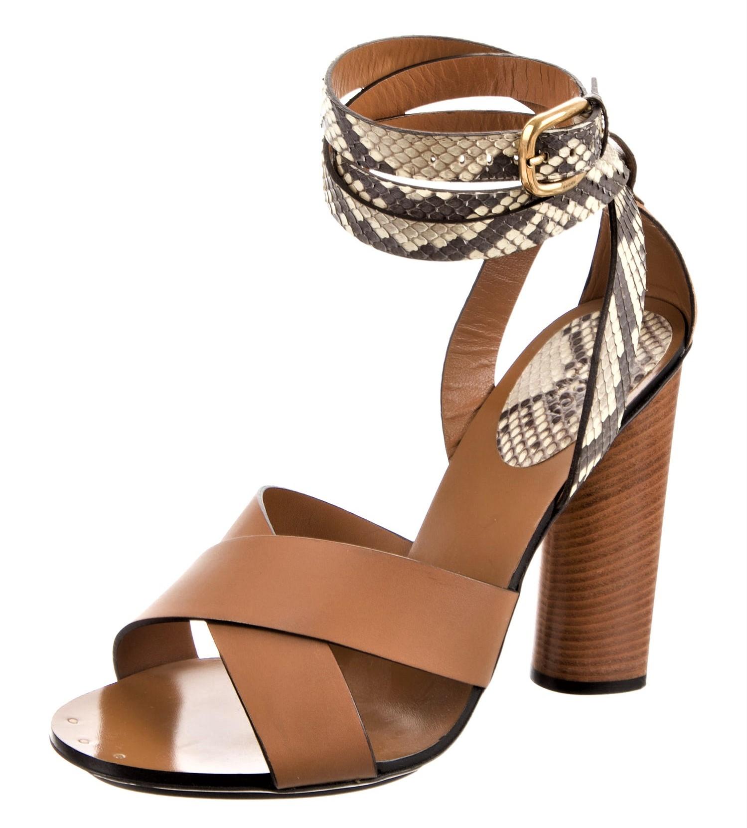 Gucci Lykke Li Python printemps 2015 Runway Escarpins à talons Taille 36 en vente 2