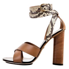 New Gucci Lykke Li Python Spring 2015 Runway Pumps Heels Sz 38