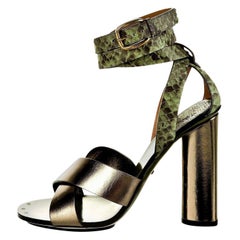 New Gucci Lykke Li Python Spring 2015 Runway Pumps Heels Sz 39.5