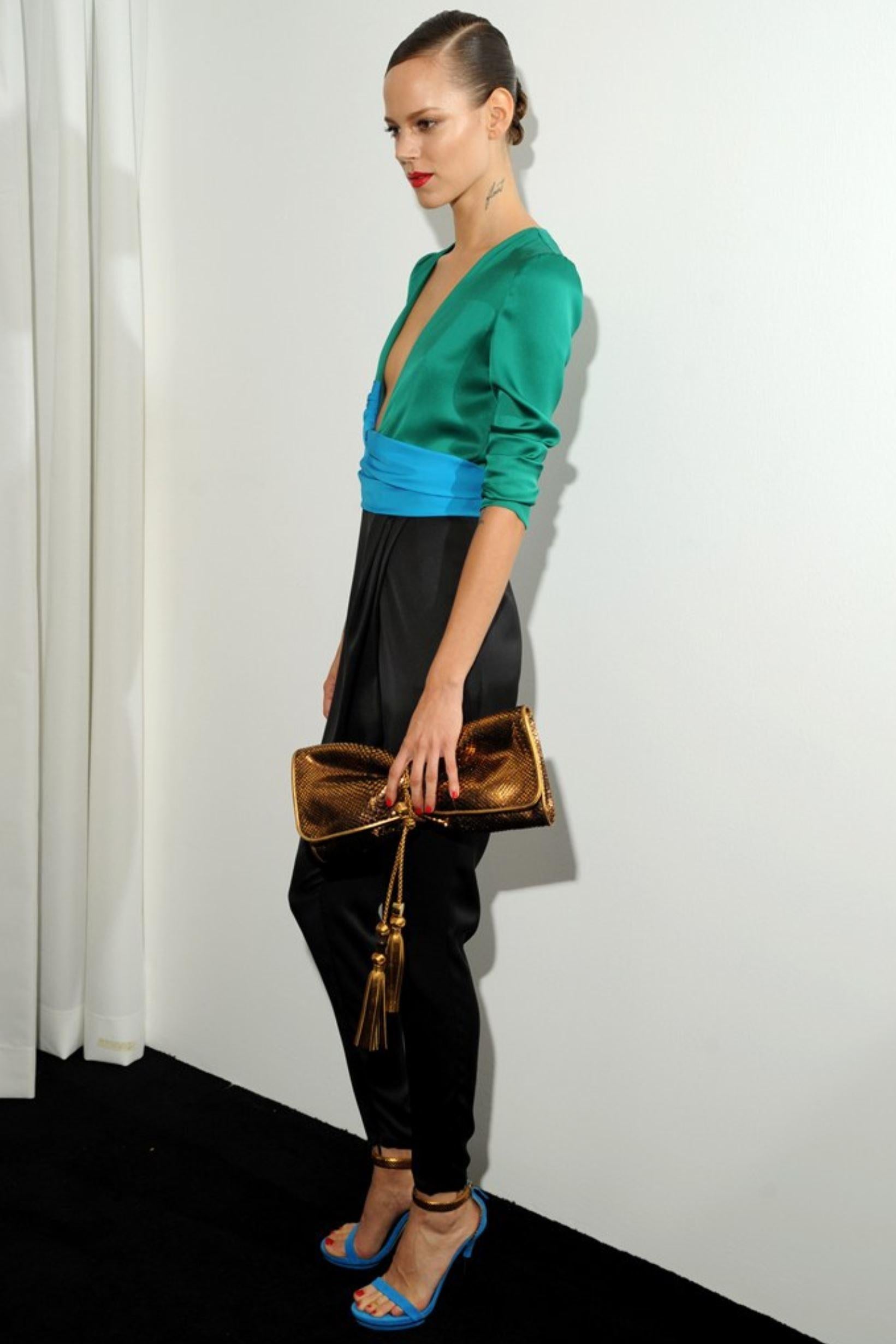 Women's New Gucci Malika Large Python Clutch Bag in Bronze Pewter Spring 2011