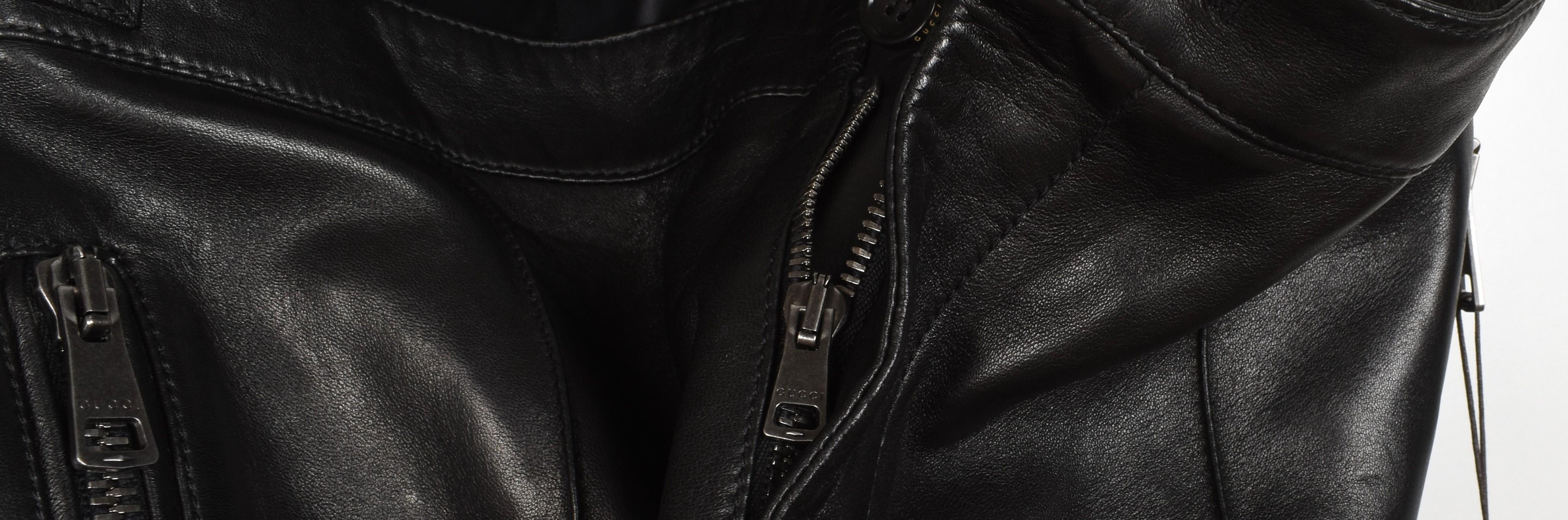 Neu Gucci Herren Hose Leder Biker Größe IT48/M/L, S1486 im Angebot 5