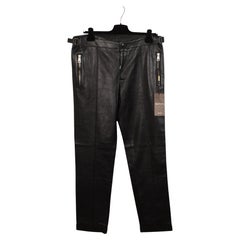 New Gucci Men Pants Leather Biker Size IT48/M/L, S1486