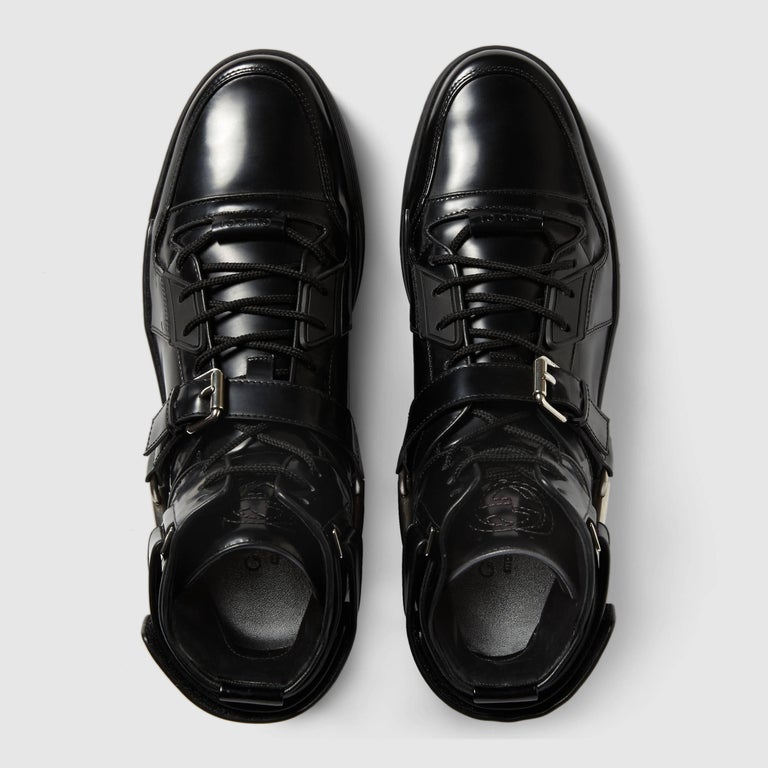 New Gucci Men&#39;s Black *Basket Darko* High-Top Sneaker Gucci sizes 8.5 9 9.5 at 1stdibs