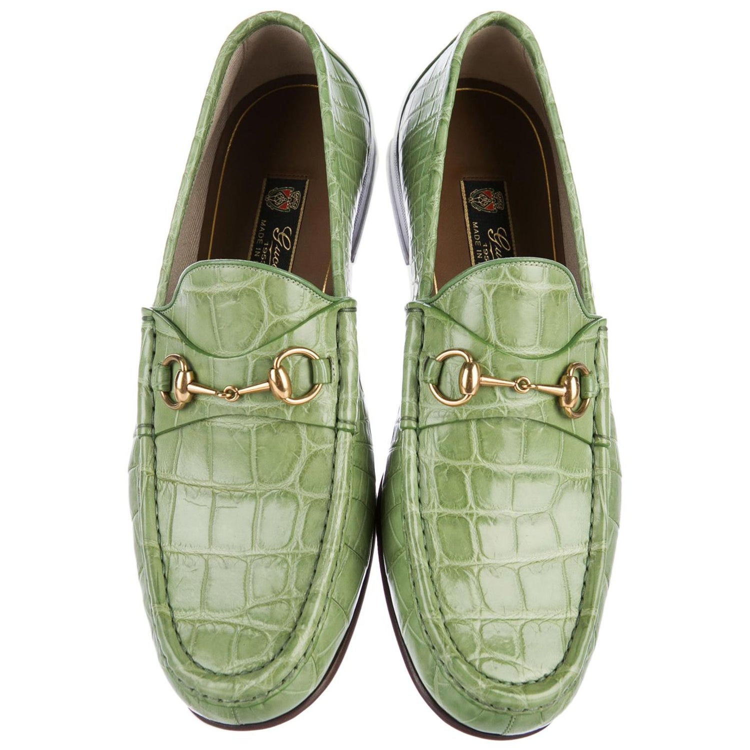 Gucci Men's Gucci Jordaan Crocodile Loafer