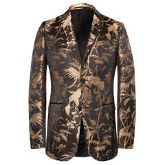 New Gucci Monaco Tropical Jacquard Tuxedo Jacket Italian 48 R 