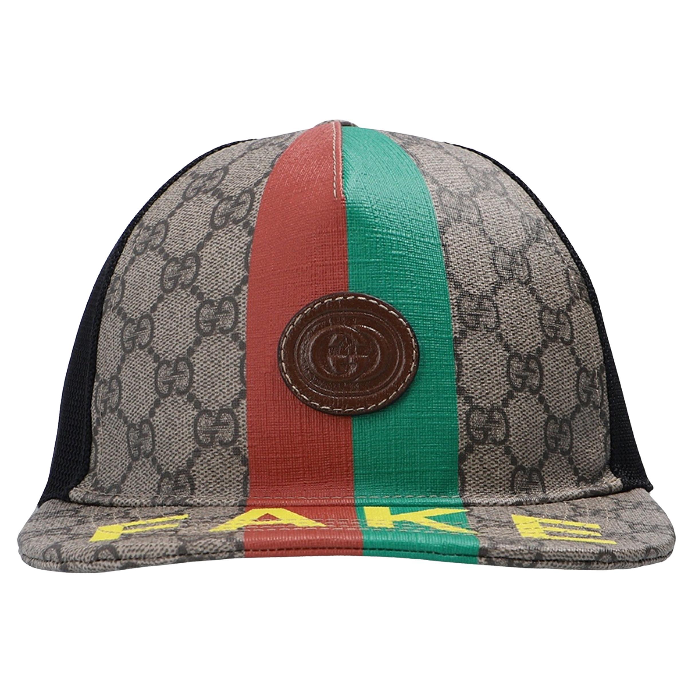 Monogram Supreme GG Logo Canvas Cap Hat 