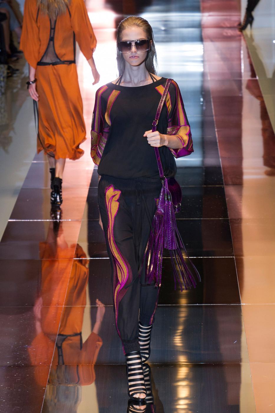 Nuova borsa Gucci Nouveau Python Fringe Bamboo in rosso $3100 Primavera 2014 in vendita 6