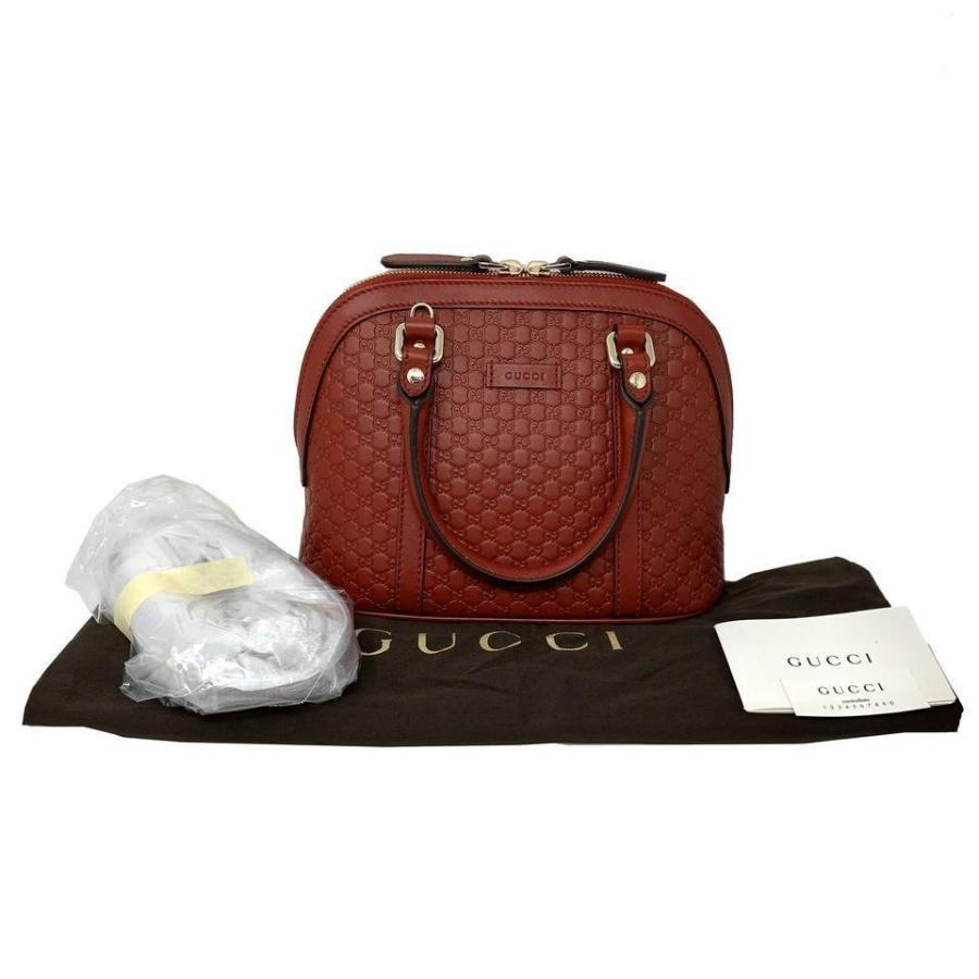 NEW Gucci Red Mini Convertible Micro GG Guccissima Dome Satchel Shoulder Bag For Sale 7