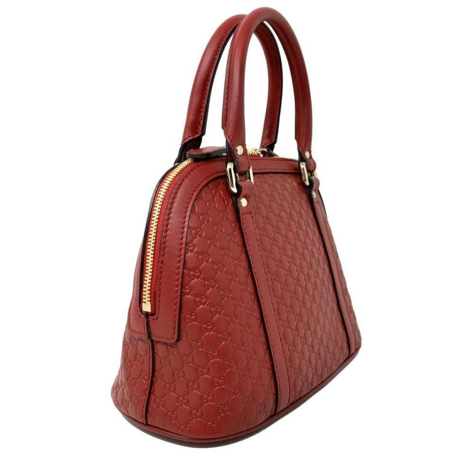 NEW Gucci Red Mini Convertible Micro GG Guccissima Dome Satchel Shoulder Bag For Sale 1