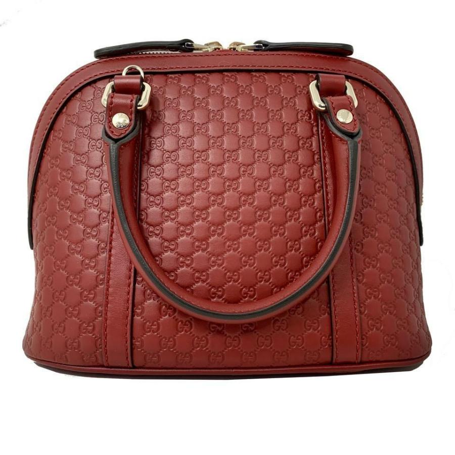 NEW Gucci Red Mini Convertible Micro GG Guccissima Dome Satchel Shoulder Bag For Sale 3