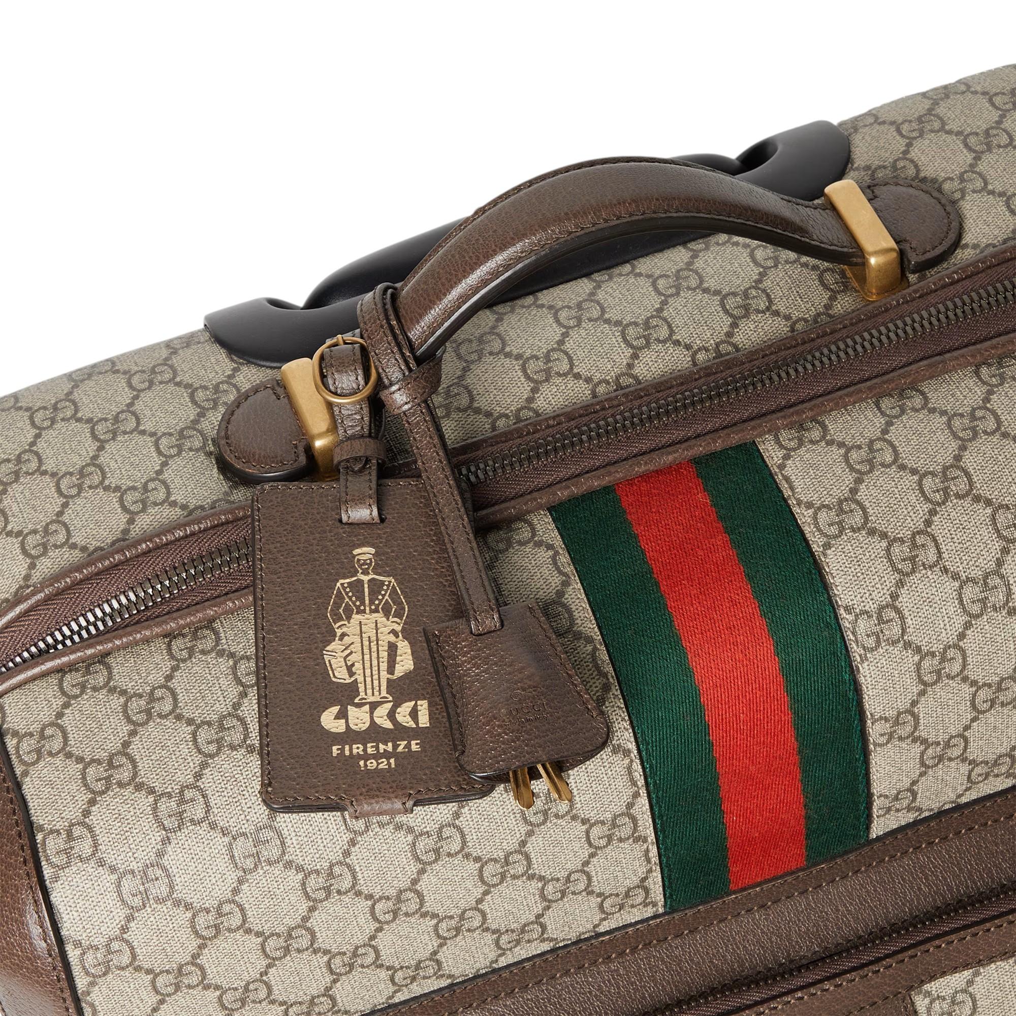 $3550 New Gucci Savoy medium cabin plus trolley Suitcase 4