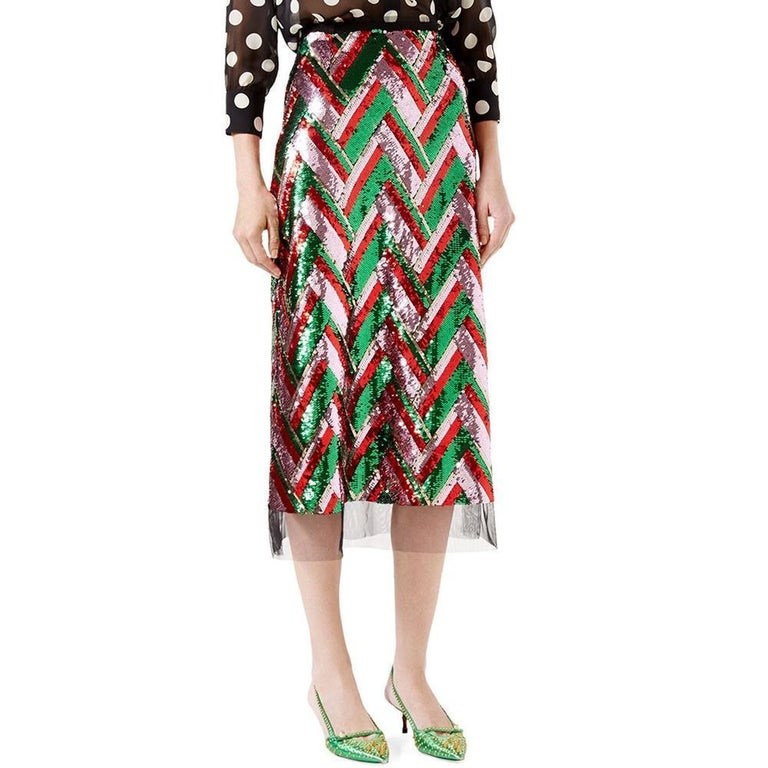 gucci tulle skirt