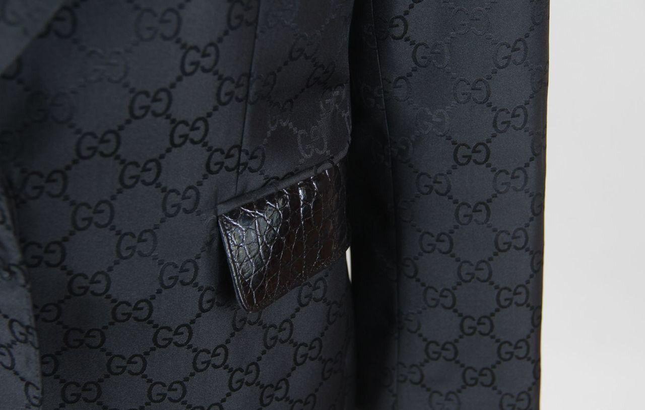 SS 1998 NEW Gucci Spring Runway  Veste monogramme Unisexe en vente