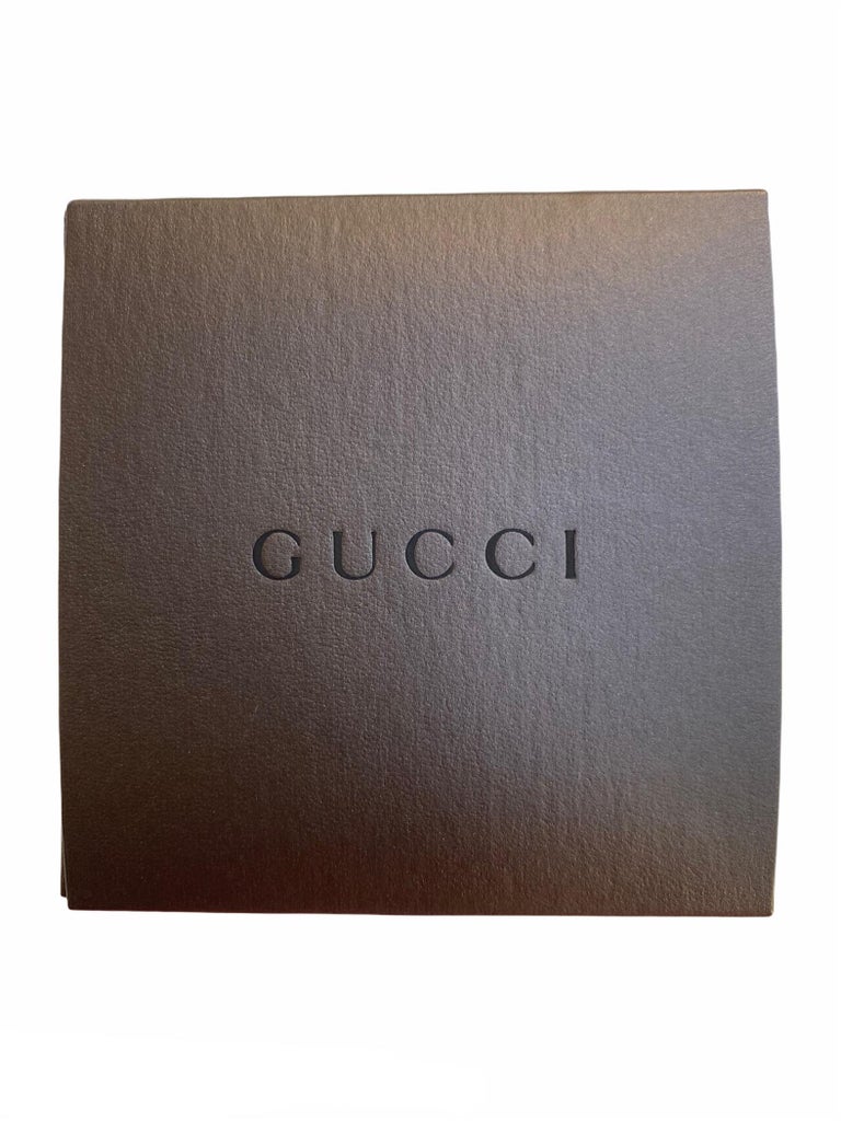New GUCCI Stainless Steel Ladies Watch Gold Colour White Dial with Box 1
